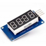 HR0214-33 4 Bits Digital Tube LED Display Module Board With Clock